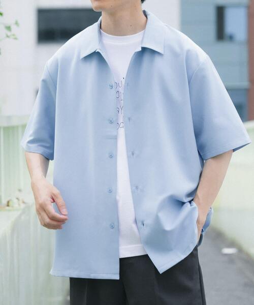 ITEMS URBANRESEARCH(アイテムズ アーバンリサーチ)の「冷感+速乾 TRストレッチ 半袖シャツ(シャツ/ブラウス・メンズ・チャコールグレー/ブルー/グリーン/ベージュ・LARGE/MEDIUM)」の13枚目の写真