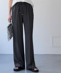 【しわシャキ】イージーセミフレアパンツ(防しわ・形態安定・接触冷感・UVカット)<大きいサイズ有>