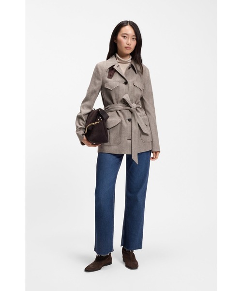 BOSS（ボス）の「【オンライン限定】フレアフィットジーンズ ダークブルー ストレッチデニム（デニムパンツ・レディース・ダークブルー・26/25/29/28/27）」の3枚目の写真