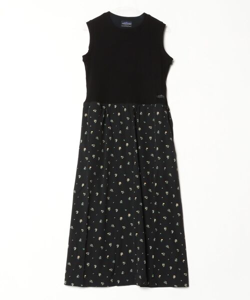 THOUSAND MILE（サウザンドマイル）の「[L's］COMBINATION ONE PIECE/異素材コンビネーションワンピース【撥水、４WAYストレッチ、UVカット機能】（ワンピース・レディース・ブラウン系その他/ブラック/ブラック系その他・FREE）」の2枚目の写真