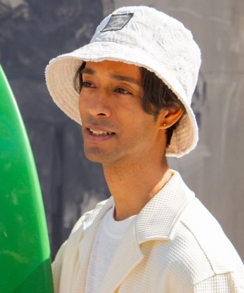 Kahiko(カヒコ)の「【Kahiko】SURF&Palms ヒオラニバケットハット(ハット・メンズ・ブルー/ホワイト/カーキ/ブラック・FREE)」の1枚目の写真