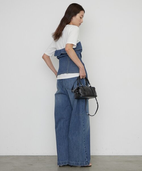 LOUNGEDRESS（ラウンジドレス）の「《一枚で着映える》シャツビスチェ（シャツ/ブラウス・レディース・グレー/ブルー・FREE）」の17枚目の写真