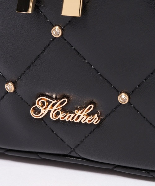 Heather（ヘザー）の「リボンスタッズバニティ　1044900（ショルダーバッグ・レディース・アイボリー/ブラック/ピンク・ONE SIZE）」の16枚目の写真