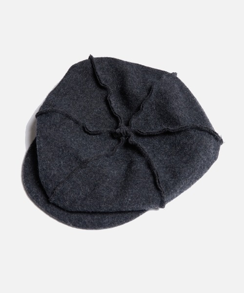 VIRGOwearworks(ヴァルゴウェアワークス)の「SEAM CASQUETTE TYPE-V(ハンチング/ベレー帽・メンズ・オレンジ系その他/ブラック/チャコールグレー・FREE)」の7枚目の写真