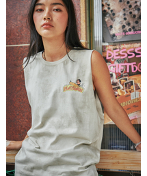 FLATWAVE IN SEOUL（フラットウェーブインソウル）の「Ohai Pirnt Muscle Beige（Tシャツ/カットソー）」