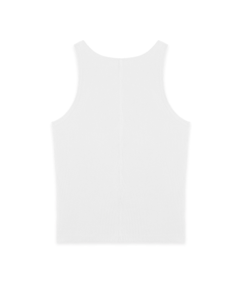 DEVIWEAR(デヴィウェア)の「ミニリップホルタースリーブレス DEVI-TS0058-ホワイト(Tシャツ/カットソー・レディース・ホワイト・SMALL/MEDIUM)」の2枚目の写真