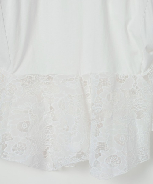 LEPSIM(レプシィム)の「イレヘムレースドッキングチュニック 840128(Tシャツ/カットソー・レディース・ブラック/チャコールグレー/オフホワイト・FREE)」の15枚目の写真
