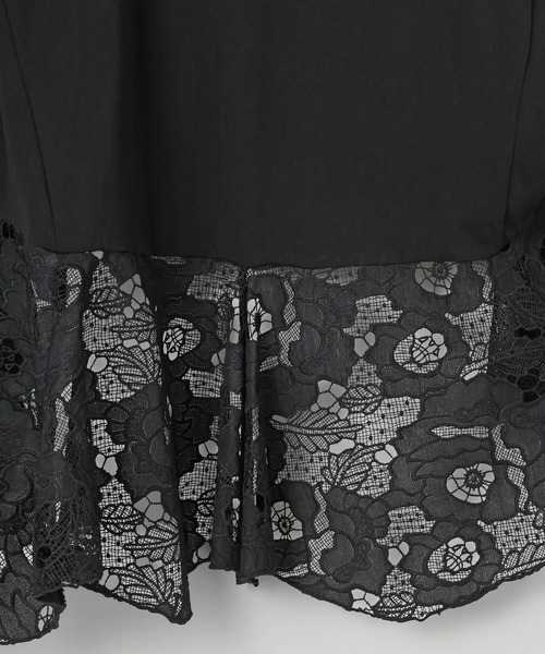 LEPSIM(レプシィム)の「イレヘムレースドッキングチュニック 840128(Tシャツ/カットソー・レディース・ブラック/チャコールグレー/オフホワイト・FREE)」の16枚目の写真