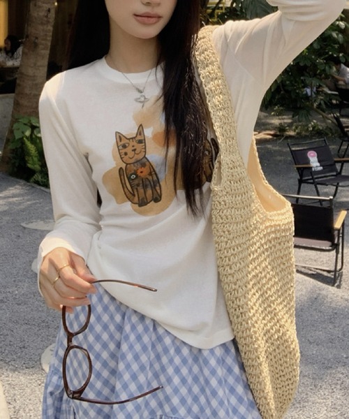HALEY PESCA（ヘーリーペスカ）の「HALEY PESCA/ギンガムチェック ティアード ロングスカート（スカート・レディース・ブラック/ブルー・SMALL/MEDIUM）」の9枚目の写真