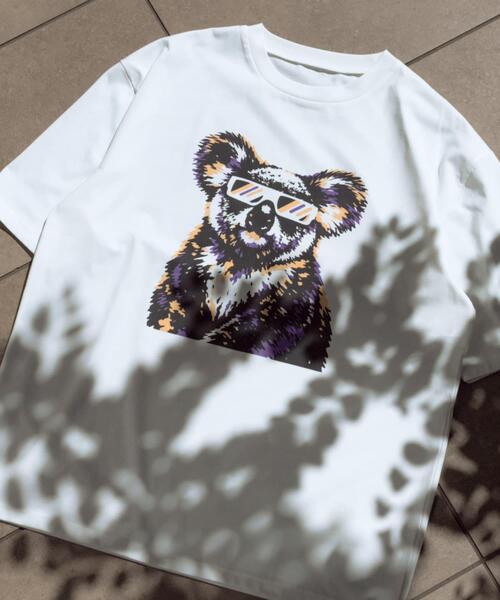 ITEMS URBANRESEARCH(アイテムズ アーバンリサーチ)の「『接触冷感/吸水速乾/UVカット』ANIMAL IN SHADES プリントTシャツ(Tシャツ/カットソー・メンズ・その他3/その他1/その他2・MEDIUM/LARGE)」の3枚目の写真