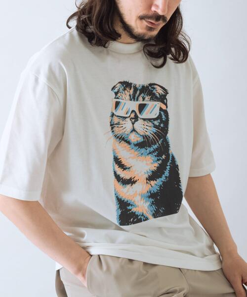 ITEMS URBANRESEARCH(アイテムズ アーバンリサーチ)の「『接触冷感/吸水速乾/UVカット』ANIMAL IN SHADES プリントTシャツ(Tシャツ/カットソー・メンズ・その他3/その他1/その他2・MEDIUM/LARGE)」の4枚目の写真
