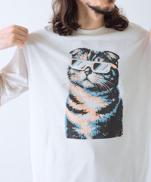 ITEMS URBANRESEARCH(アイテムズ アーバンリサーチ)の「『接触冷感/吸水速乾/UVカット』ANIMAL IN SHADES プリントTシャツ(Tシャツ/カットソー・メンズ・その他3/その他1/その他2・MEDIUM/LARGE)」の5枚目の写真