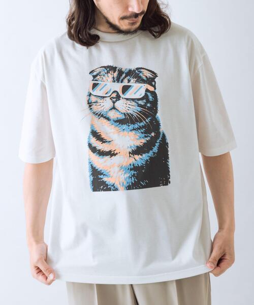 ITEMS URBANRESEARCH(アイテムズ アーバンリサーチ)の「『接触冷感/吸水速乾/UVカット』ANIMAL IN SHADES プリントTシャツ(Tシャツ/カットソー・メンズ・その他3/その他1/その他2・MEDIUM/LARGE)」の7枚目の写真