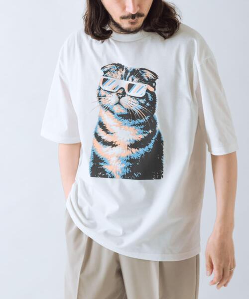 ITEMS URBANRESEARCH(アイテムズ アーバンリサーチ)の「『接触冷感/吸水速乾/UVカット』ANIMAL IN SHADES プリントTシャツ(Tシャツ/カットソー・メンズ・その他3/その他1/その他2・MEDIUM/LARGE)」の8枚目の写真