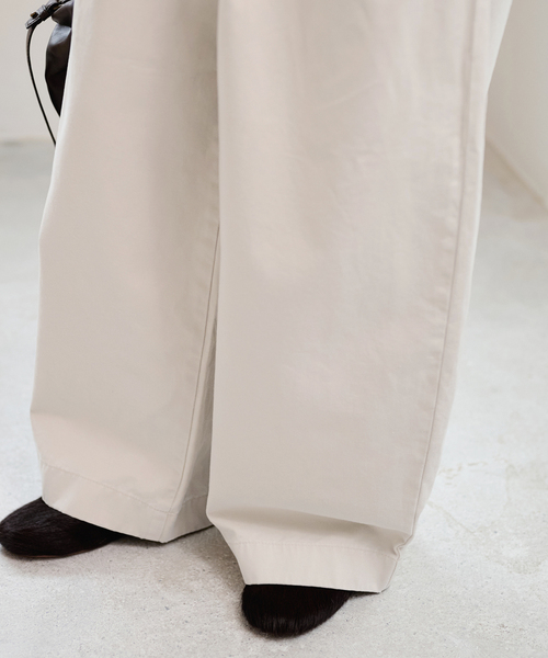 FRAMeWORK(フレームワーク)の「SLOUCHY LIGHT CHINO パンツ(チノパンツ・レディース・ピンク/アイボリー・34/36/38/40)」の3枚目の写真