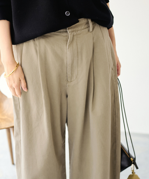 FRAMeWORK(フレームワーク)の「SLOUCHY LIGHT CHINO パンツ(チノパンツ・レディース・ピンク/アイボリー・34/36/38/40)」の11枚目の写真