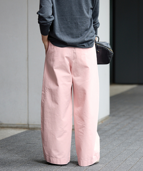 FRAMeWORK(フレームワーク)の「SLOUCHY LIGHT CHINO パンツ(チノパンツ・レディース・ピンク/アイボリー・34/36/38/40)」の13枚目の写真