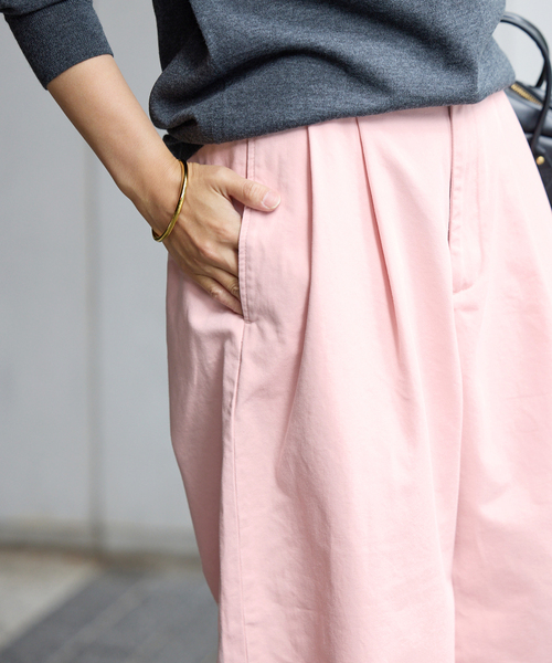 FRAMeWORK(フレームワーク)の「SLOUCHY LIGHT CHINO パンツ(チノパンツ・レディース・ピンク/アイボリー・34/36/38/40)」の14枚目の写真
