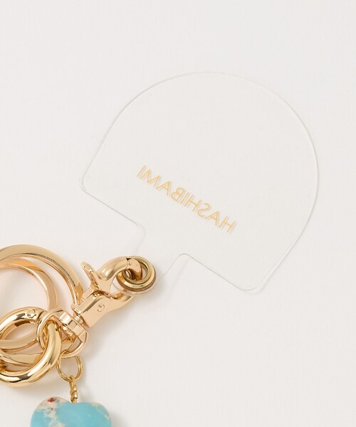HASHIBAMI(ハシバミ)の「【WEB限定】<Hashibami>ハート ストーン ストラップ(スマホグッズ・レディース・ピンク/ライトブルー/ホワイト・FREE)」の9枚目の写真