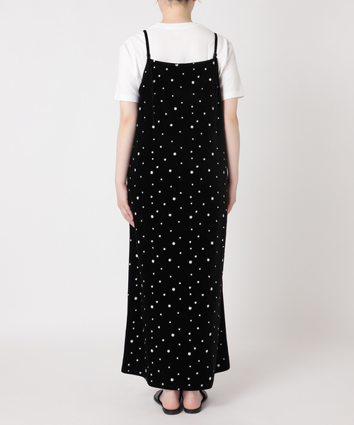 JOURNAL STANDARD relume(ジャーナルスタンダード レリューム)の「《WEB限定》小花刺繍ベロアキャミワンピース(ワンピース・レディース・ブラック・FREE)」の8枚目の写真