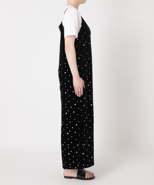 JOURNAL STANDARD relume(ジャーナルスタンダード レリューム)の「《WEB限定》小花刺繍ベロアキャミワンピース(ワンピース・レディース・ブラック・FREE)」の9枚目の写真