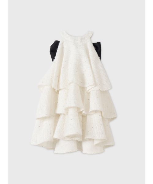 EIMY ISTOIRE（エイミーイストワール）の「TWINKLE TWEED RUFFLE TOPS（その他トップス・レディース・ブラック/ホワイト・F）」の5枚目の写真