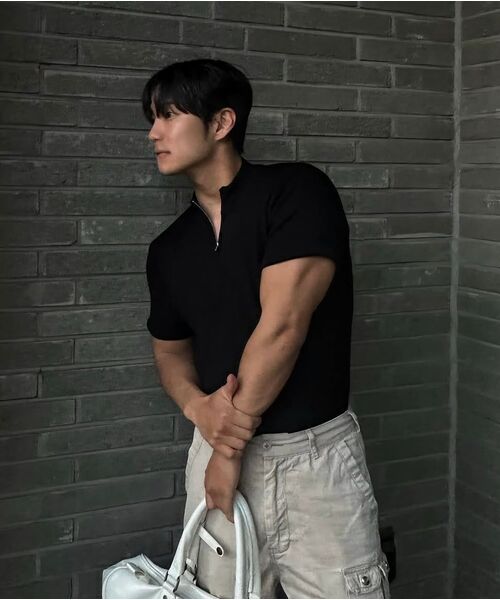 PHOS333(フォースサンサンサン)の「M Slim Fit Half Zip Knit/Black(ニット/セーター・メンズ・その他・FREE)」の8枚目の写真