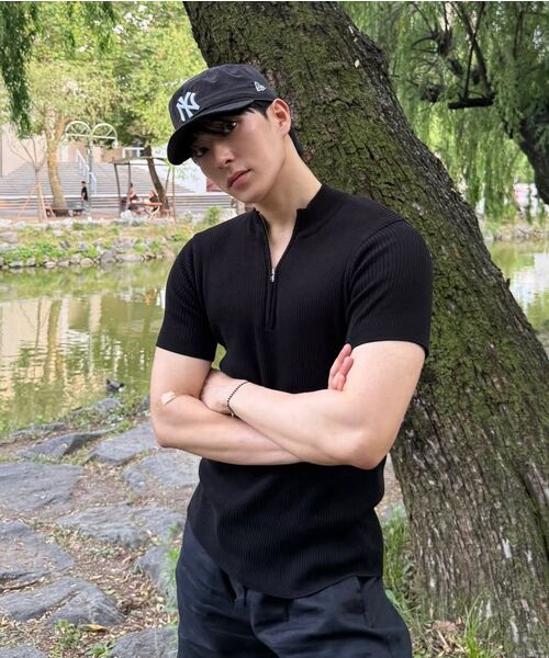 PHOS333(フォースサンサンサン)の「M Slim Fit Half Zip Knit/Black(ニット/セーター・メンズ・その他・FREE)」の10枚目の写真