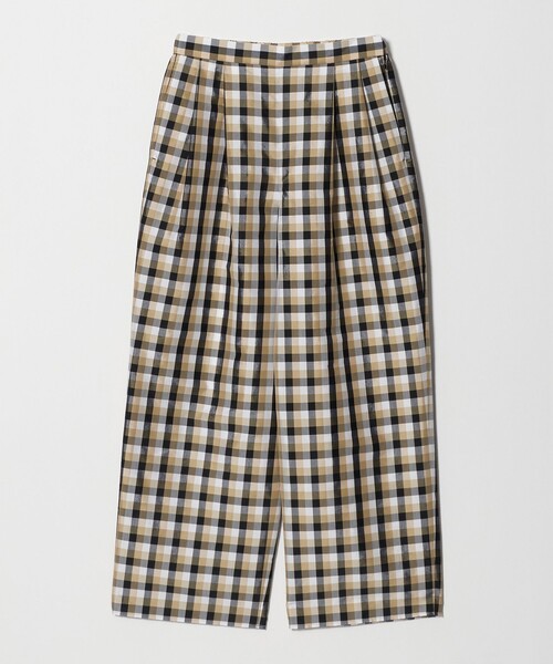 UNITED ARROWS(ユナイテッドアローズ)の「カラー ギンガムチェック パンツ ‐ウォッシャブル‐(その他パンツ・レディース・ベージュ/イエロー・36/38)」の1枚目の写真