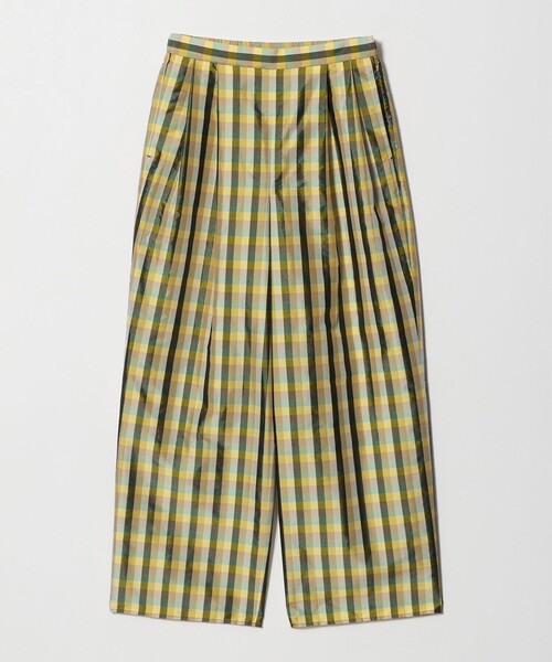 UNITED ARROWS(ユナイテッドアローズ)の「カラー ギンガムチェック パンツ ‐ウォッシャブル‐(その他パンツ・レディース・ベージュ/イエロー・36/38)」の2枚目の写真