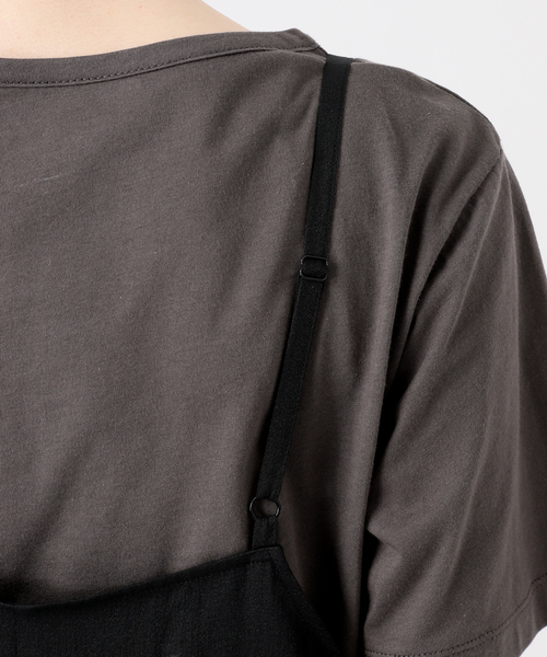 B.C STOCK（ベーセーストック）の「《2点セット》手洗い可 / ドット刺繍ワンピースセット（ワンピース・レディース・アイボリー/ブラック・FREE）」の16枚目の写真