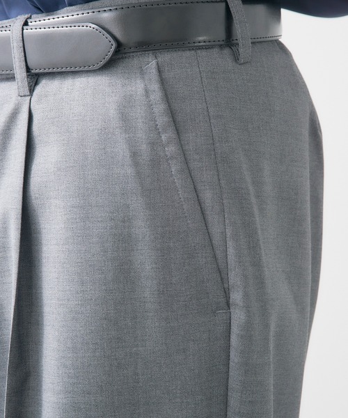 GAMBERT CUSTOM SHIRT(ギャンバードカスタムシャツ)の「【GAMBERT】TROUSERS WOOL TROPICAL/WOOL TROPICAL STRIPE(スラックス・メンズ・グレー/ネイビー・48/46)」の11枚目の写真