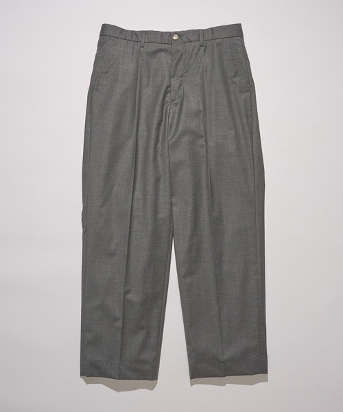 GAMBERT CUSTOM SHIRT(ギャンバードカスタムシャツ)の「【GAMBERT】TROUSERS WOOL TROPICAL/WOOL TROPICAL STRIPE(スラックス・メンズ・グレー/ネイビー・48/46)」の13枚目の写真