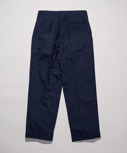 GAMBERT CUSTOM SHIRT(ギャンバードカスタムシャツ)の「【GAMBERT】TROUSERS WOOL TROPICAL/WOOL TROPICAL STRIPE(スラックス・メンズ・グレー/ネイビー・48/46)」の20枚目の写真