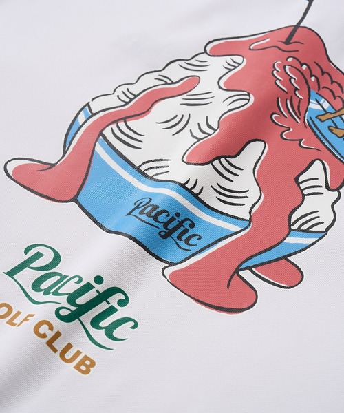 Pacific GOLF CLUB(パシフィックゴルフクラブ)の「【WOMEN】GOLF & SHAVED ICE POLO SHIRT(Tシャツ/カットソー・レディース・レッド系/オレンジ系・XS/S)」の8枚目の写真