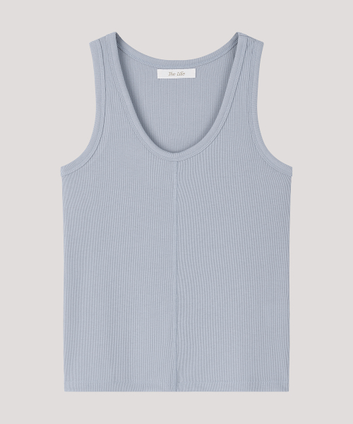 THE LILLE(ザ リル)の「U-Neck Sleeveless Top_Skyblue(Tシャツ/カットソー・レディース・その他・FREE)」の2枚目の写真