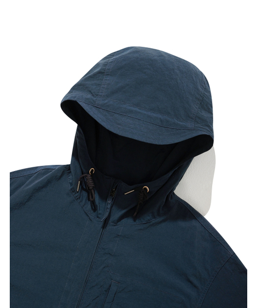 NAMERCLOTHING(ネイマークローディング)の「HOODED WIND BREAKER NAVY(ナイロンジャケット・メンズ・その他・LARGE/MEDIUM)」の3枚目の写真