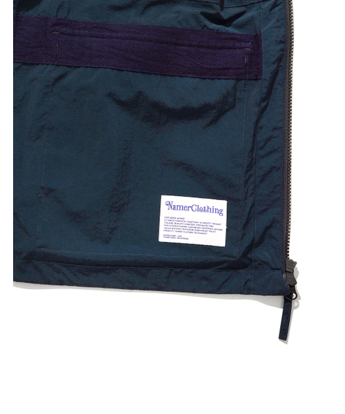 NAMERCLOTHING(ネイマークローディング)の「HOODED WIND BREAKER NAVY(ナイロンジャケット・メンズ・その他・LARGE/MEDIUM)」の8枚目の写真