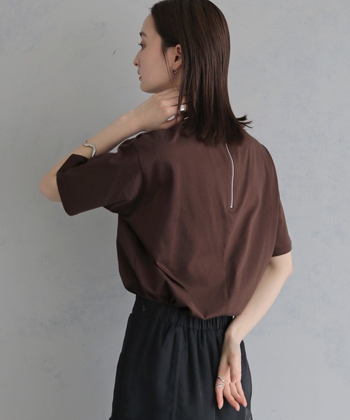 &g'aime(アンジェム)の「【&g'aime 】グリッターロゴT Glitter Logo Tee(Tシャツ/カットソー・レディース・ブラック/ブラウン/ホワイト・FREE)」の14枚目の写真