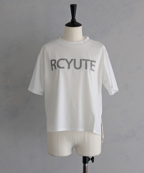 &g'aime(アンジェム)の「【&g'aime 】グリッターロゴT Glitter Logo Tee(Tシャツ/カットソー・レディース・ブラック/ブラウン/ホワイト・FREE)」の8枚目の写真