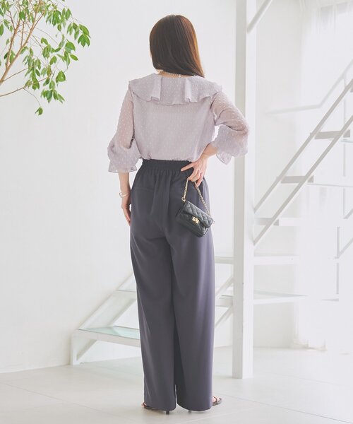La boutique BonBon(ラブティックボンボン)の「【着映え◎】カットドビーラッフルブラウス(シャツ/ブラウス・レディース・ホワイト/ピンク/バイオレット・FREE)」の21枚目の写真