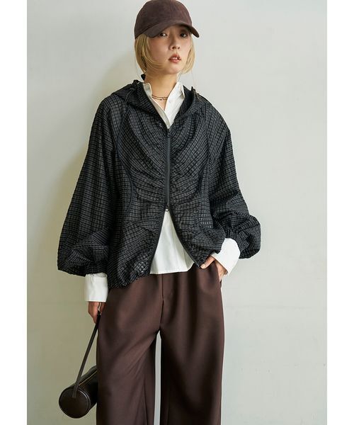 emmi(エミ)の「【Dickies(R)×emmi】タックワイドパンツ(その他パンツ・レディース・ブラウン/アイボリー/カーキ・0/1)」の6枚目の写真