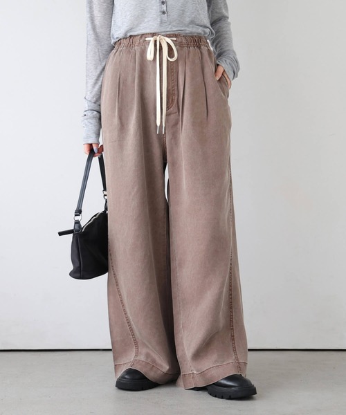 tiptop(ティップトップ)の「リヨセルデニムイージーパンツ(デニムパンツ・レディース・ブラック系その他/ブルー/ブラック/ブラウン・FREE)」の4枚目の写真