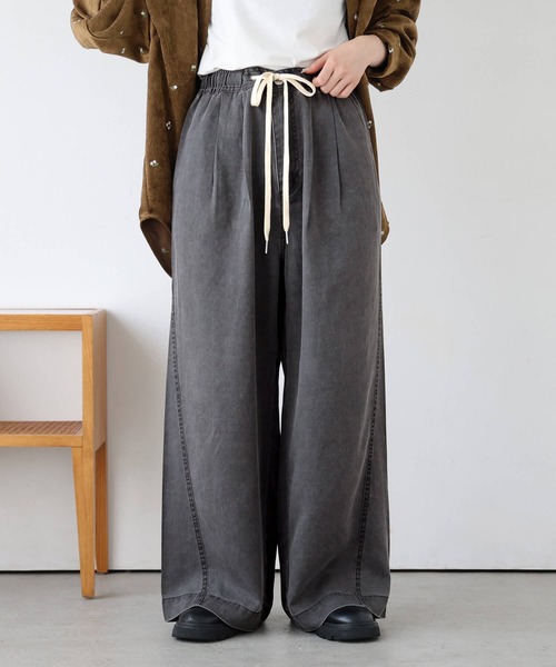 tiptop(ティップトップ)の「リヨセルデニムイージーパンツ(デニムパンツ・レディース・ブラック系その他/ブルー/ブラック/ブラウン・FREE)」の5枚目の写真