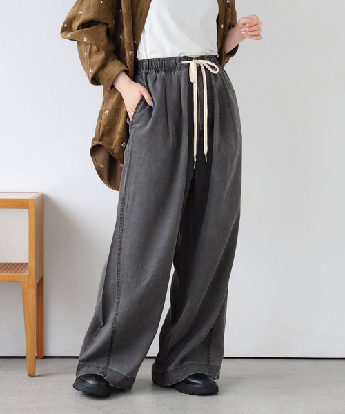 tiptop(ティップトップ)の「リヨセルデニムイージーパンツ(デニムパンツ・レディース・ブラック系その他/ブルー/ブラック/ブラウン・FREE)」の6枚目の写真