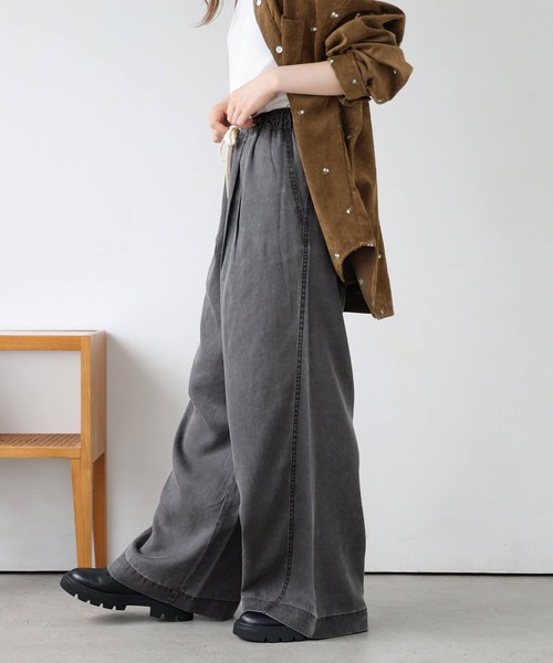 tiptop(ティップトップ)の「リヨセルデニムイージーパンツ(デニムパンツ・レディース・ブラック系その他/ブルー/ブラック/ブラウン・FREE)」の8枚目の写真