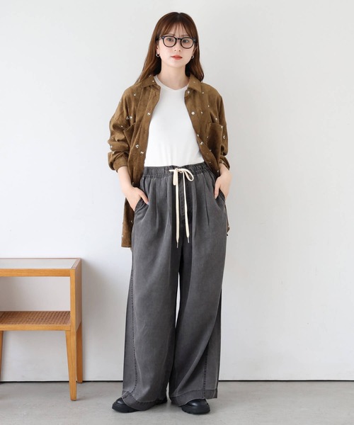 tiptop(ティップトップ)の「リヨセルデニムイージーパンツ(デニムパンツ・レディース・ブラック系その他/ブルー/ブラック/ブラウン・FREE)」の10枚目の写真