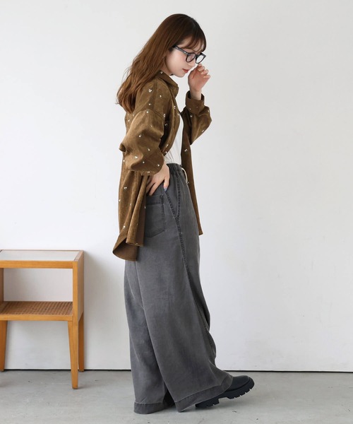 tiptop(ティップトップ)の「リヨセルデニムイージーパンツ(デニムパンツ・レディース・ブラック系その他/ブルー/ブラック/ブラウン・FREE)」の11枚目の写真