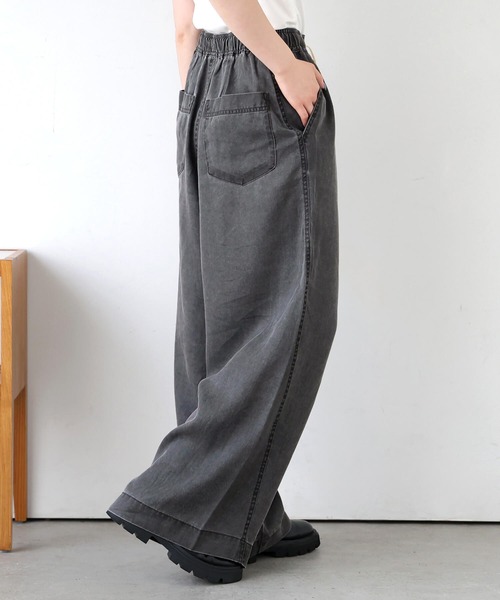 tiptop(ティップトップ)の「リヨセルデニムイージーパンツ(デニムパンツ・レディース・ブラック系その他/ブルー/ブラック/ブラウン・FREE)」の13枚目の写真