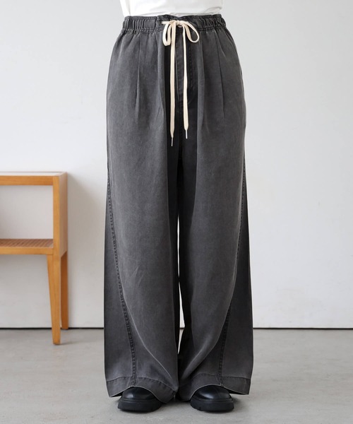 tiptop(ティップトップ)の「リヨセルデニムイージーパンツ(デニムパンツ・レディース・ブラック系その他/ブルー/ブラック/ブラウン・FREE)」の15枚目の写真